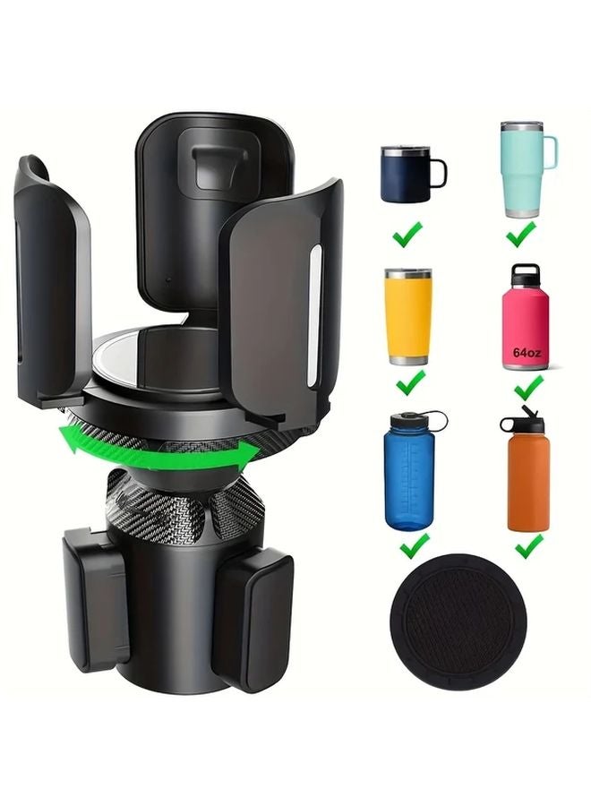Adjustable Universal Car Cup Holder Extension Adapter For Bottles Cups Under 5 51 Inch Durable Plastic - Image 1